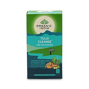 Cha tulsi turmeric cleanse Organic India 25 saches