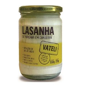 Lasanha de pupunha em conserva Vateli 550g