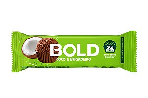 Barra de proteína sabor coco e brigadeiro Bold 60g