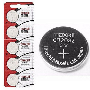 Caixa Com 100 Unidades Baterias Cr2032 Maxell