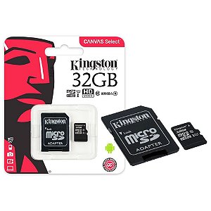 Cartão de Memória 32gb Micro Sd Ultra Classe10 Kingston 80mbs