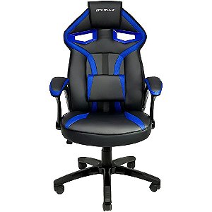 Cadeira Gamer Mymax Pto/Azul