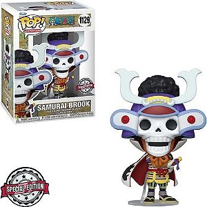 Boneco Funko Pop Samurai Brook One Piece Anime Mangá 1129