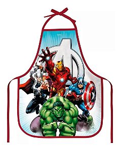 Avental Infantil Escolar Vingadores Dac Marvel Hulk Avengers