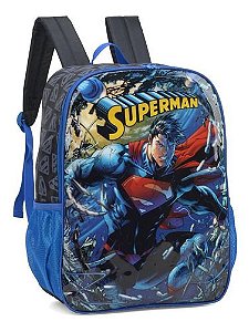 Mochila Costas Bag Grande Escolar Super Man Superman Luxcel