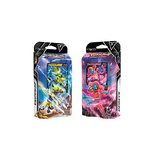 Box Pokémon Coleção Premium Batalha Deoxys VMax e V-Astro