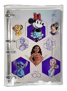 Caderno Fichário Argolado Personagens Disney Stitch Princesa