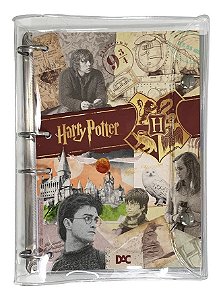Caderno Fichário Argolado Colegial Harry Potter Hogwarts Wb