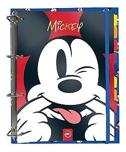 Caderno Fichário Argolado Universitário Mickey Mouse Disney
