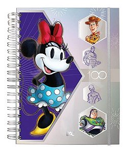 Mini Caderno Smart Personagens Disney 100 Espiral Versátil