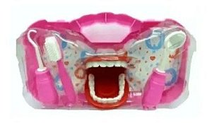 Brinquedo Infantil Maleta Grande De Dentista Boca Articulada
