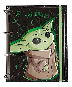 Fichario Universitario Caderno Baby Yoda Star Wars The Child