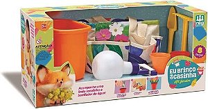 Brinquedo Kit Jardim Infantil Acessórios Horta Nig Casinha