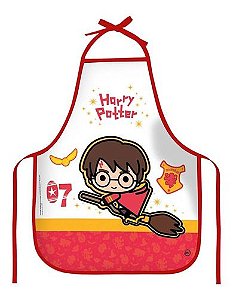 Avental Infantil Escolar Harry Potter Gryffindor Pomo Ouro