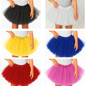 Saia de Tule Infantil Estilo Tutu 30 cm – Ideal para fantasias e festas escolares