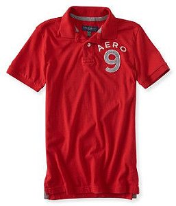 Aero 9 Jersey Polo Vermelha Masculina M 2016