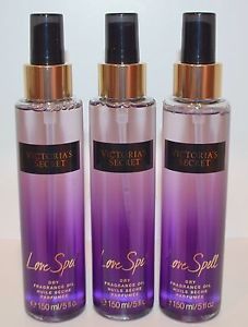 Love Speel  Victoria Secret Feitiço 150ml óleo de fragrância seco Pele e Cabelo Edição Limitada