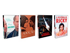 COMBO DVDS - A HISTÓRIA DE RICKY - INSÔNIA - ADOÇÃO - JOGOS DE GUERRA