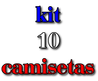 KIT 10 Camiseta de Marca