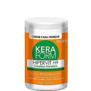 Skafe Keraform Hipervit H9 Creme para Pentear Complexo Vitamínico 1kg