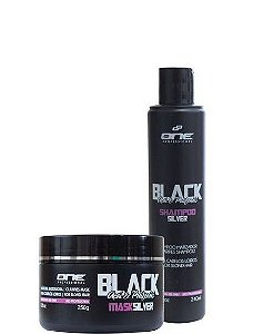 One Black Kit Shampoo e Máscara Matizador