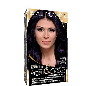 BeautyColor Coloração Permanente Kit 3.66 Castanho Purpura