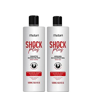Mutari Shock Plus Shampoo e Máscara Reconstrutora 2x500ml