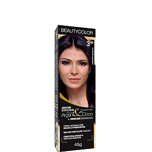 Tinta Beauty Color Coloração Creme 3.66 Castanho Purpura 45g