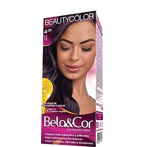 Beauty Color Kit Bela&Cor Coloração Creme 4.20 Violeta Intenso