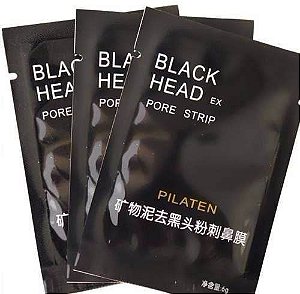 Máscara Removedora de Cravos Black Head Pilaten 3 unidades 