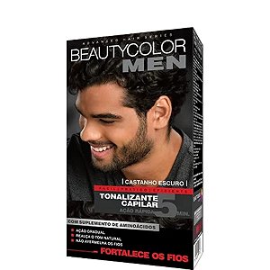 Beautycolor Men Kit Tonalizante Capilar Sem Amônia Castanho Escuro