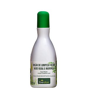 Livealoe Loção de Limpeza Facial Aloe Vera e Moringa 210ml