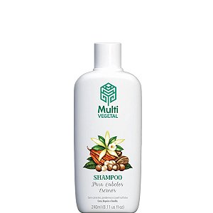 Multi Vegetal Shampoo Nogueira, Cacau e Baunilha Cabelos Escuros 240ml