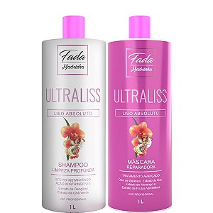 Fada Madrinha Ultraliss Kit Shampoo + Máscara Liso Absoluto 2x1 Litro