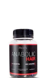 Jhor's Anabolic Hair Suplemento Crescimento Capilar Biotina - 30 Cápsulas