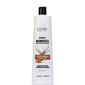 Lizan Shampoo de Mandioca e Jojoba Hidratação Intensa 1 Litro