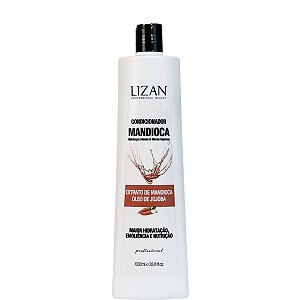 Lizan Condicionador de Mandioca e Jojoba Mega Hidratação 1 Litro