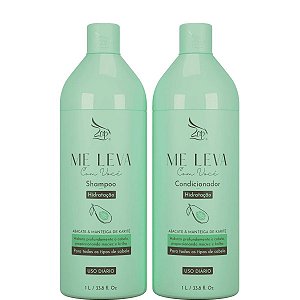 Zap Shampoo e Condicionador Abacate & Manteiga de Karité 2x1 Litro