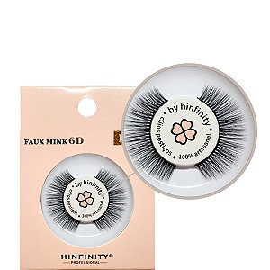 Hinfinity Par de Cílios Postiços Faux Mink 6D Efeito Natural COD 050