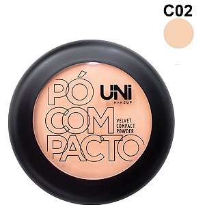 Uni Makeup Pó Compacto Velvet Compact Powder C02 - 12g