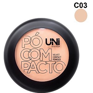 Uni Makeup Pó Compacto Velvet Compact Powder C03 - 12g
