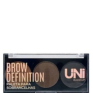 Uni Makeup Brown Definition Paleta Para Sobrancelhas A - 4,8g