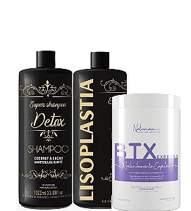 Progressiva LisoPlastia Capilar + Btx Naturiam Liss Express Blond 2x1 litro 