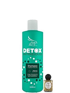 Zap Shampoo Detox Antirresiduos Limpeza Profunda 500ml + Óleo 