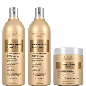 Prohall Extreme Repair Profissional Ultra Nutritivo 3 itens