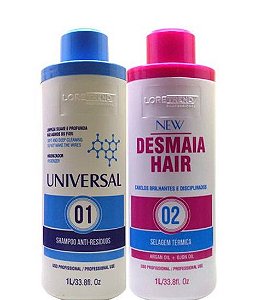 Loretrend Kit Selagem Térmica Desmaia Hair Fios 2x1litro