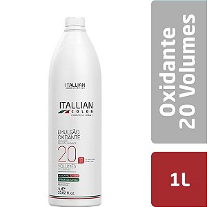 Itallian Color Emulsão Oxidante Estabilizada Oxi 20 Volumes 1Litro