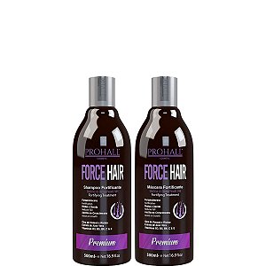 Prohall Force Hair Kit Shampoo e Máscara Crescimento Capilar 2x500ml