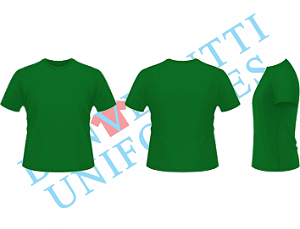 Camiseta 100% Algodão - Verde Bandeira