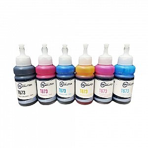 Kit Refil Tinta Epson T664 Pro para L110 L100 L120 L200 L220 L4550 L355 L365 L375 L380 L395 L495 70ml